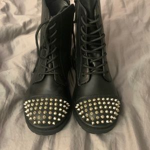 Torrid spiked combat boots